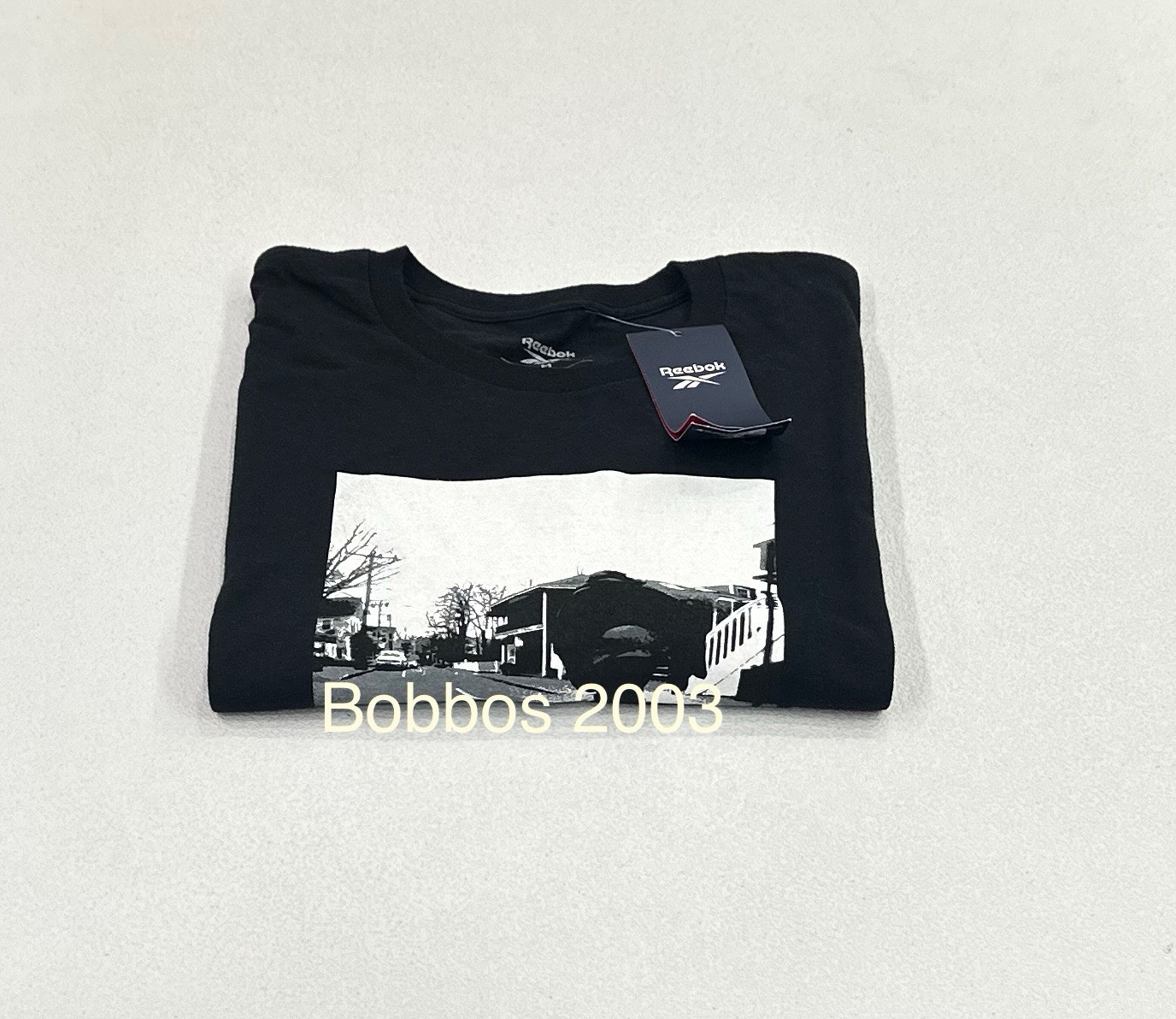 Reebok Men's Regular Fit Short Sleeve Graphic T-Shirt, Black, Size M gallery