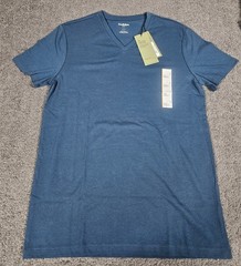 Men’s V Neck T Shirts Size SMALL “6 Pack” Blue Gray Black Goodfellow & Co.