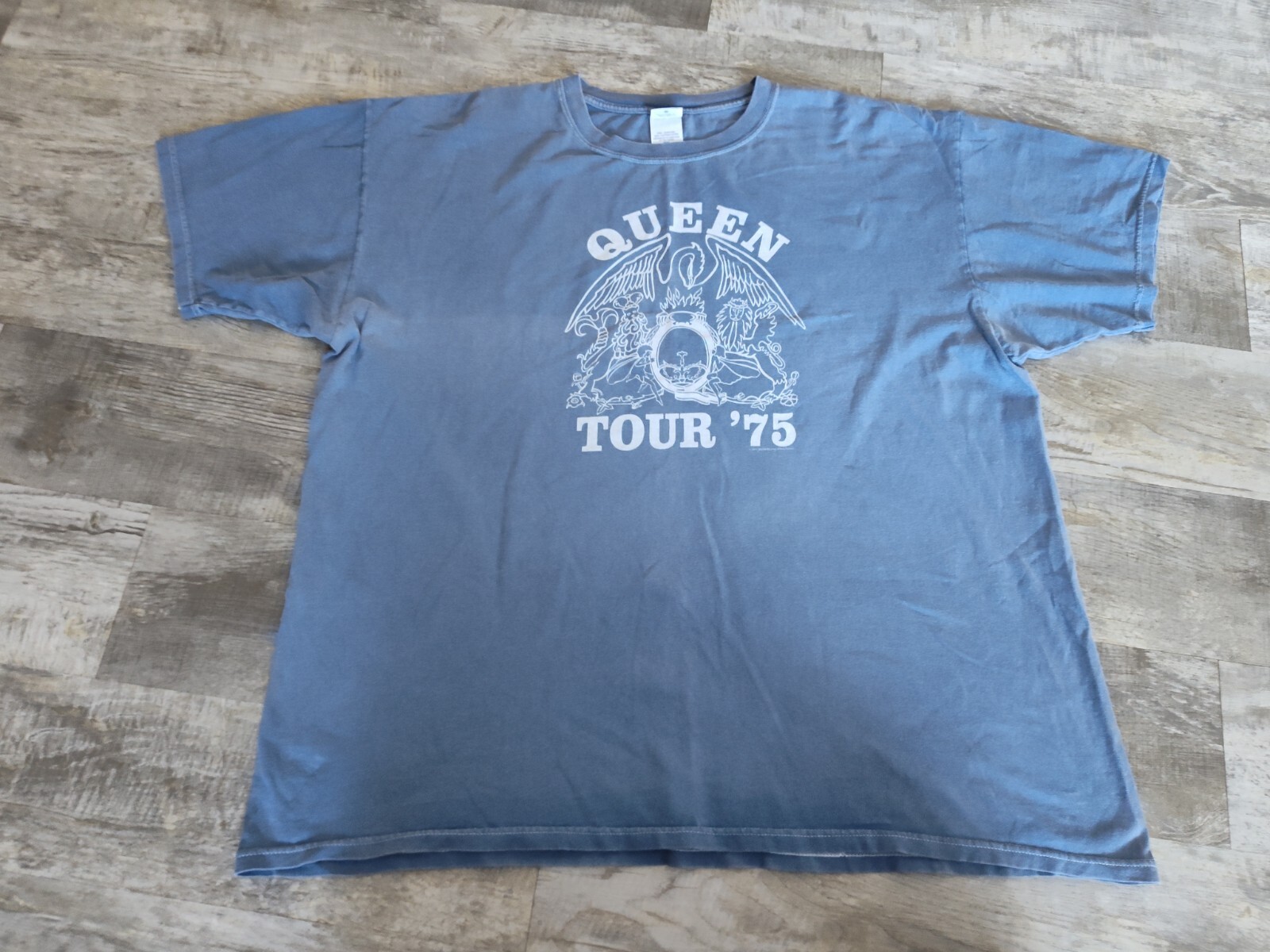 2005 QUEEN Tour ’75 Graphic Logo Rock Music Band T-Shirt Sz 2XL XXL