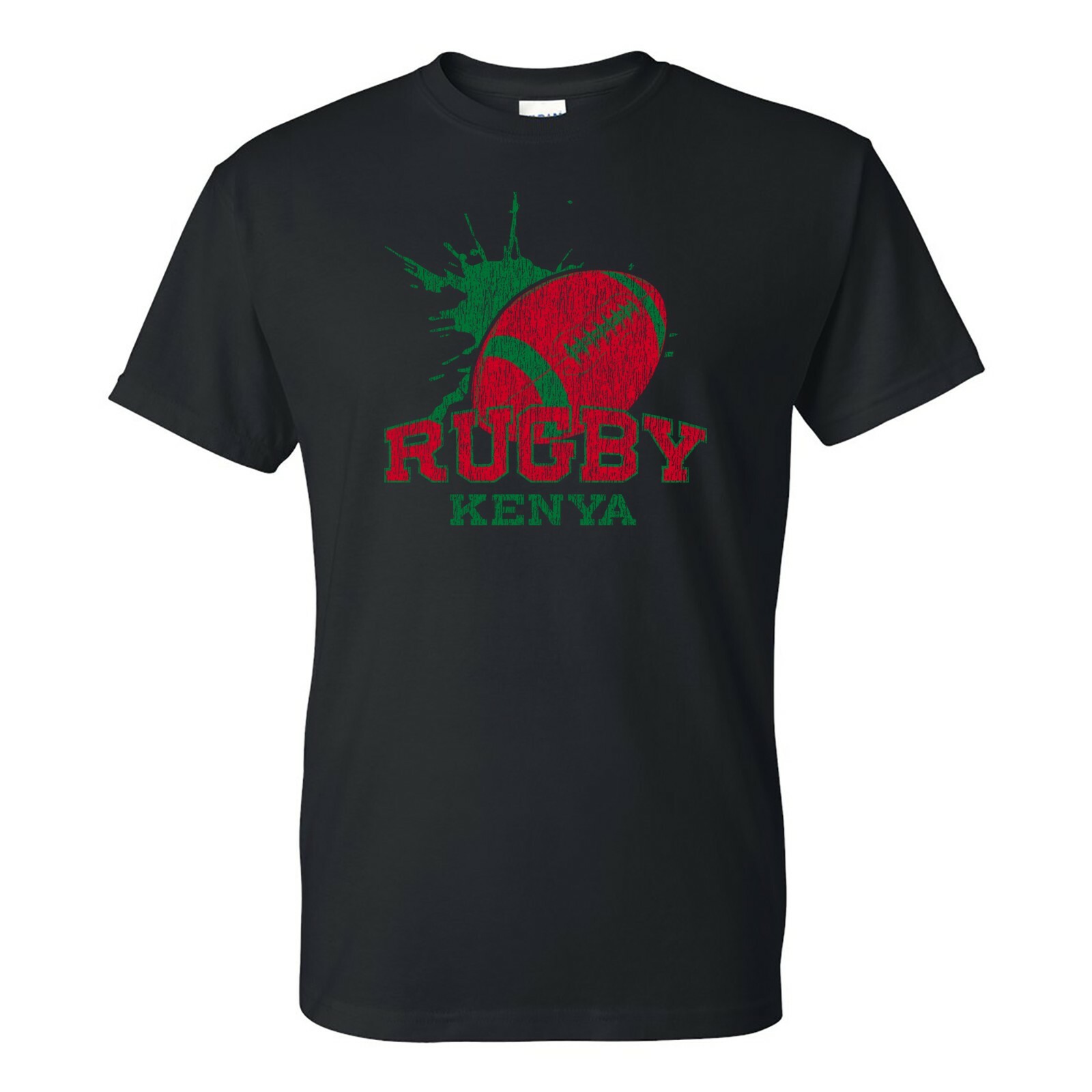 Kenya Rugby - Summer Games Football Competition T Shirt - Black gallery