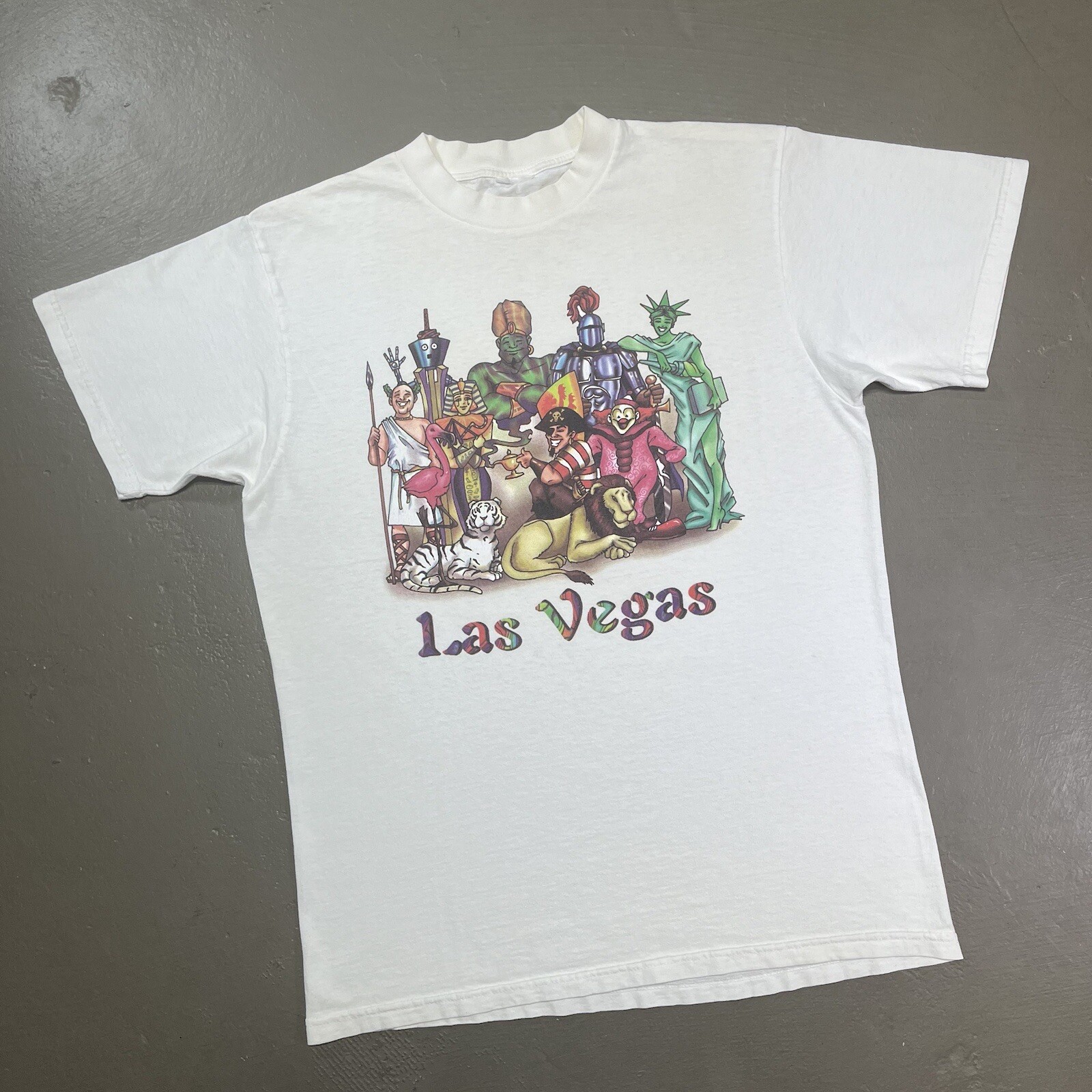 Vintage Las Vegas Nevada T Shirt XL 90s Souvenir Tourist Travel Art Casino City gallery