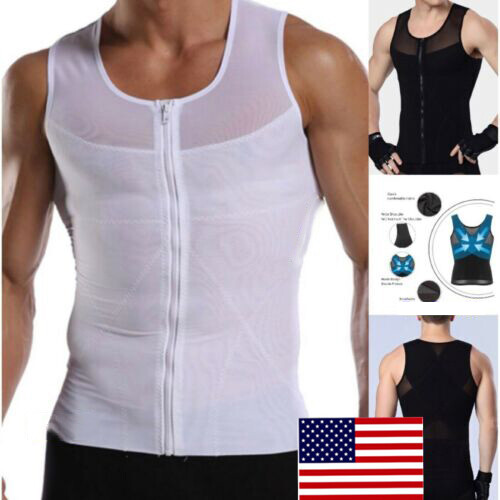 Men Best Slimming Body Shaper Trimmer Tummy Control Tank Male Corset Girdle Top