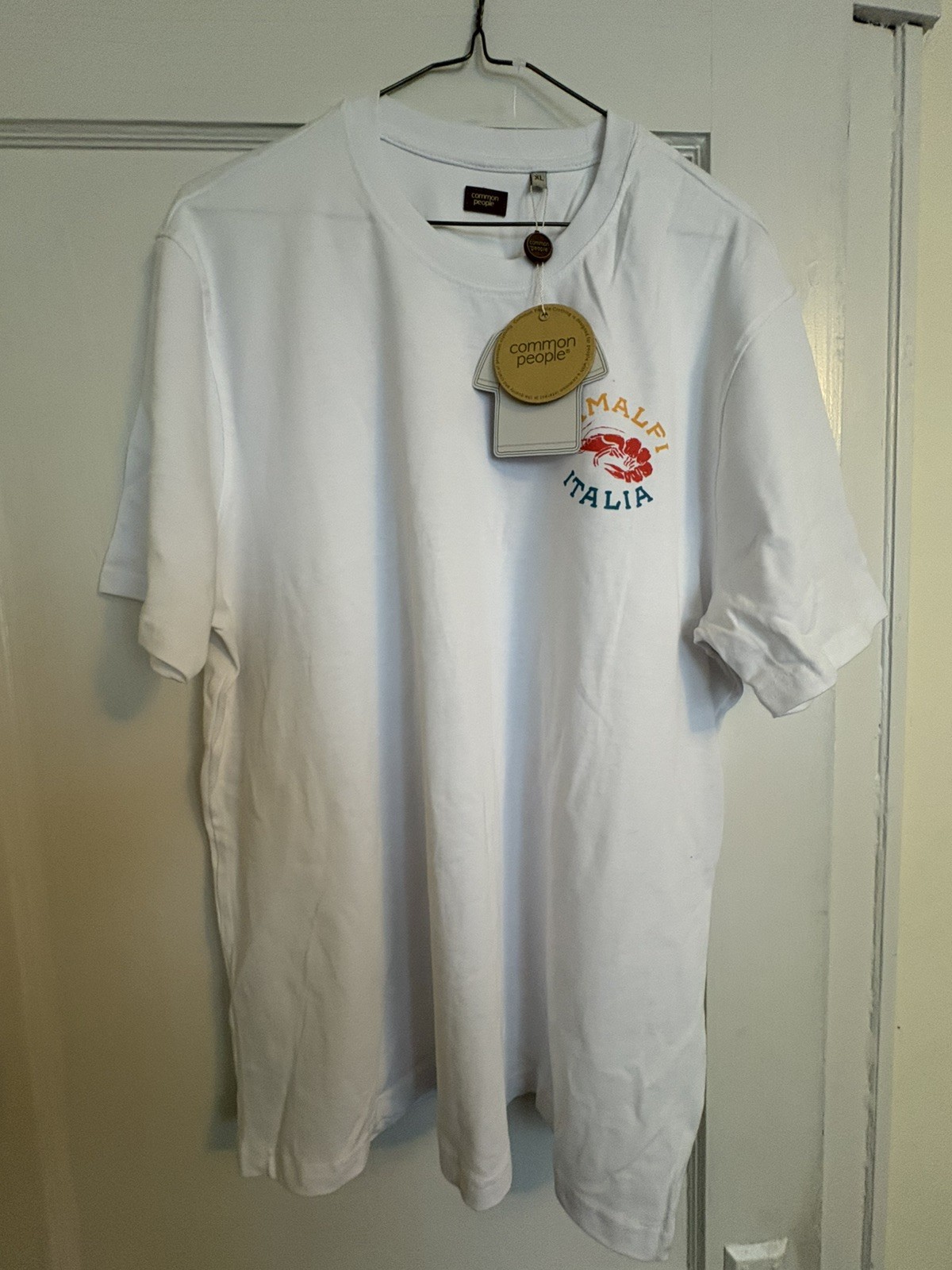NWT Common People Mens XL White Heavyweight Graphic T Shirt . Amalfi Italia gallery