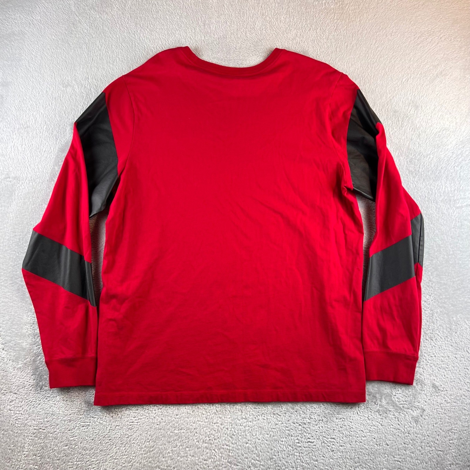 Nike Air Long Sleeve T-Shirt Men's Red Black Chevron Graphic Tee XL gallery