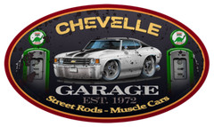 1972 Chevelle SS Hardtop Classic Garage Sign Wall Art Graphic Sticker