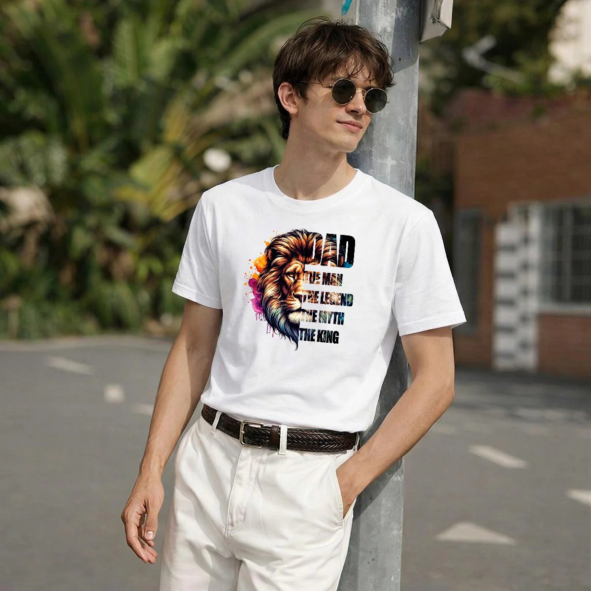 Father’s Day Printed Men’s T-Shirt | Premium USA Printed Cotton Graphic Tee