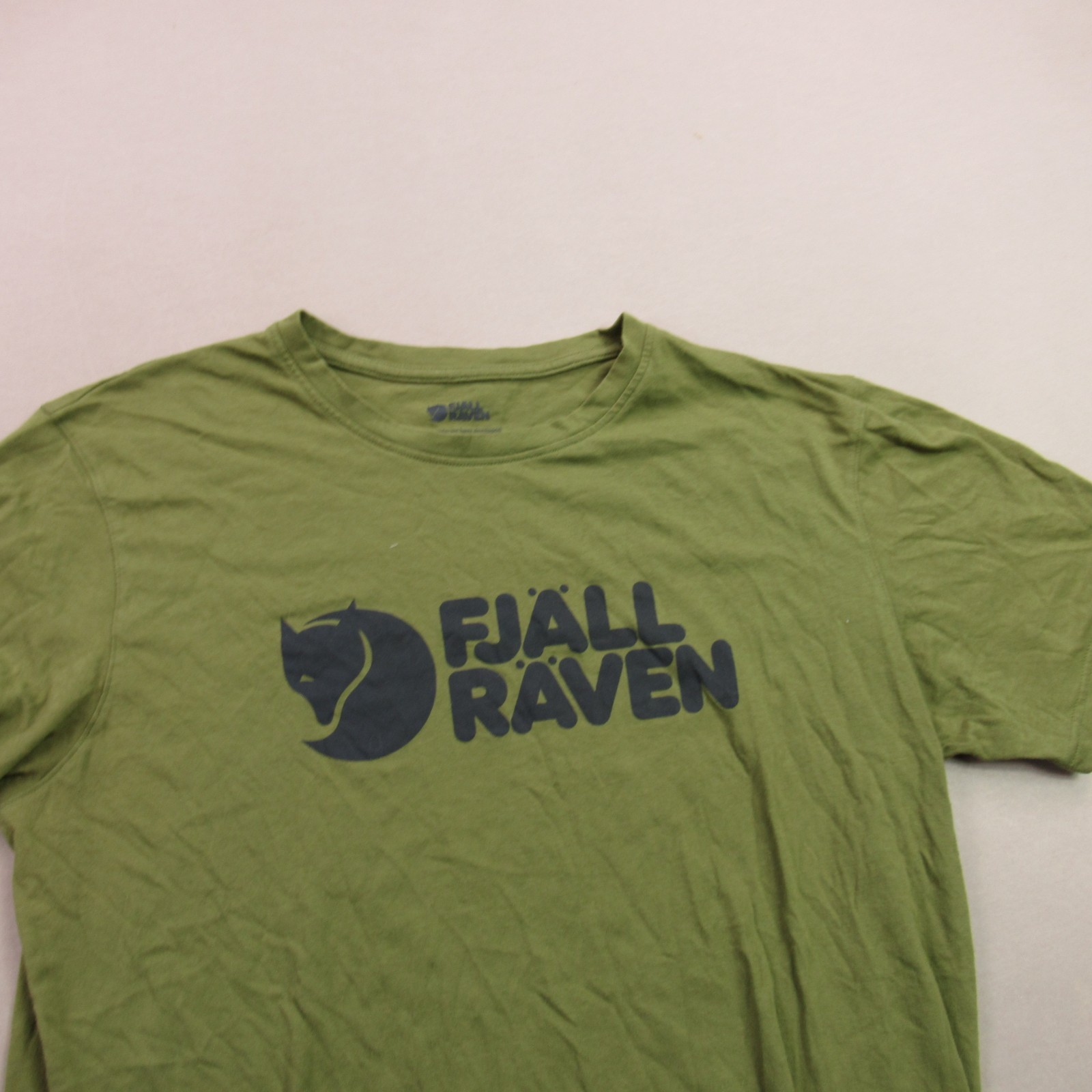 Fjall Raven Shirt Mens Medium Short Sleeve Crew Neck Outdoors Lightweight Green gallery