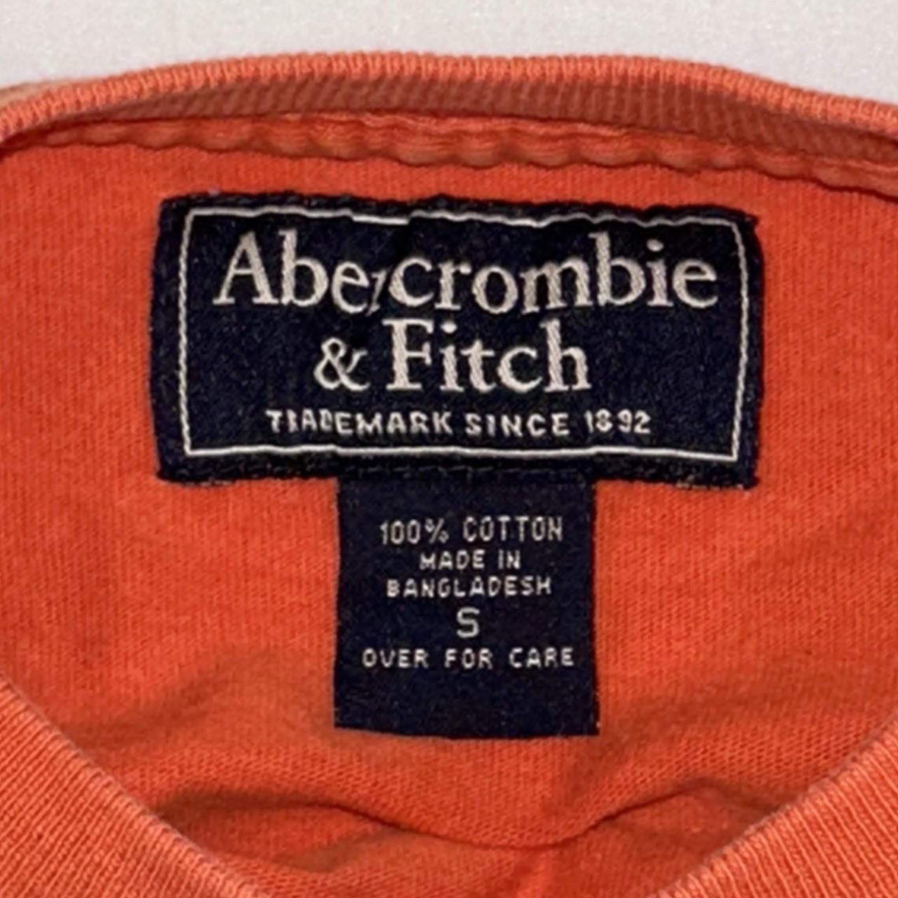 Abercrombie & Fitch Men’s Orange Boxing Graphic Cotton Crewneck Tee S gallery