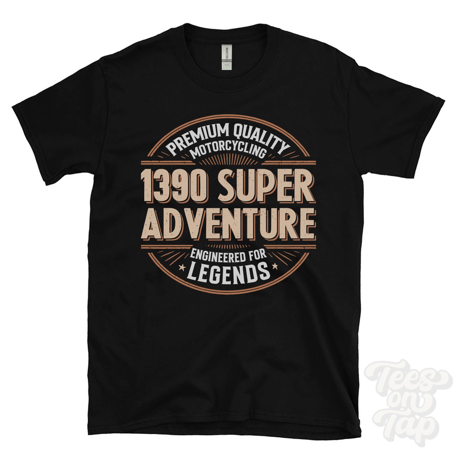1390 SUPER ADVENTURE T-SHIRT PREMIUM QUALITY MOTORCYCLING ENGINEERED FOR LEGENDS