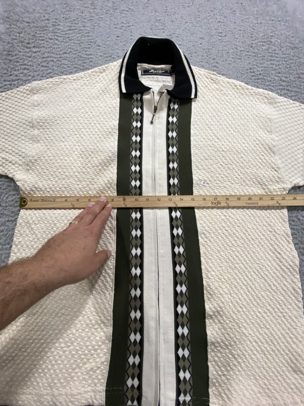 Vintage 90's Shirt Mens Medium USA Made Full Zip Rebel Greaser Retro gallery