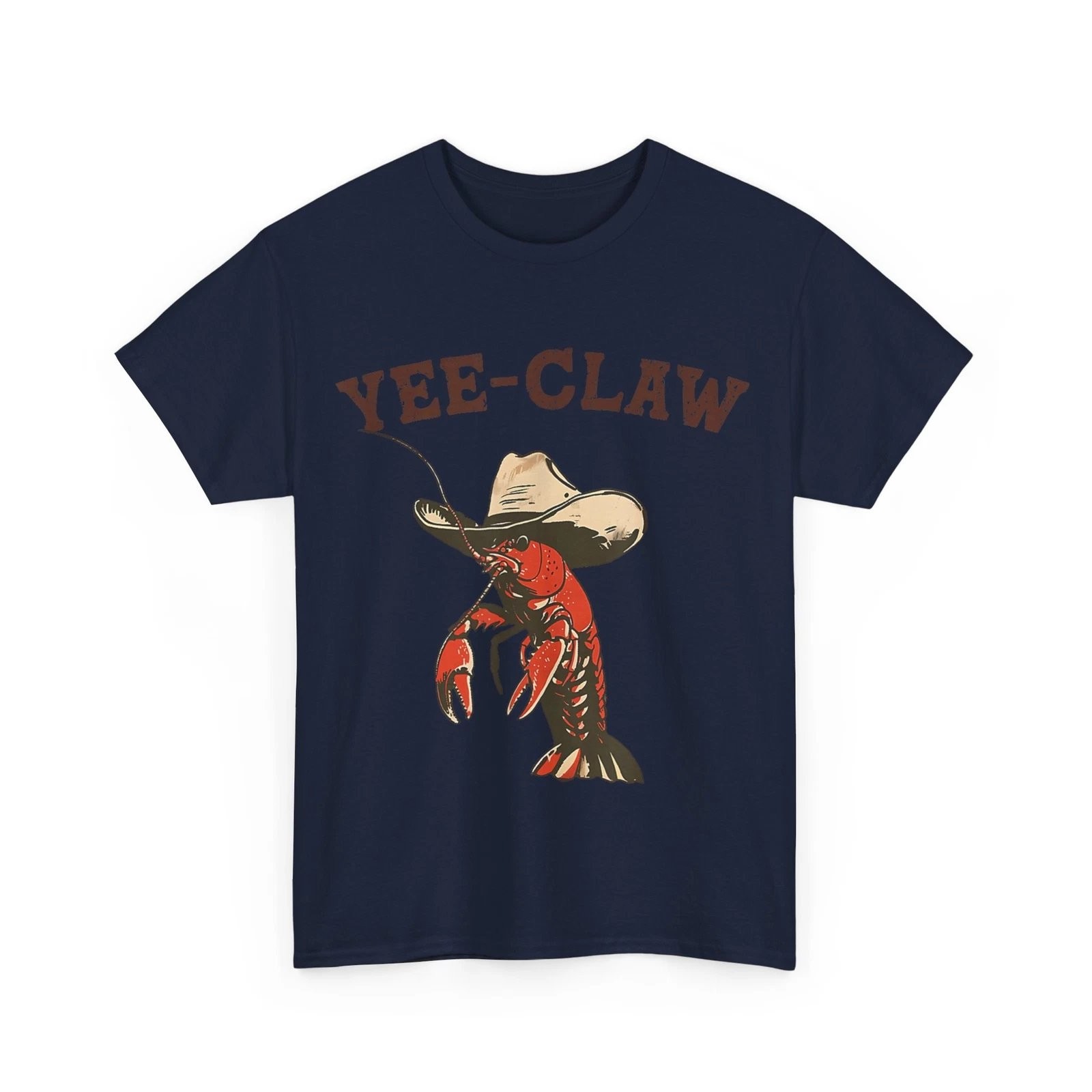 Crawfish Yee Claw Vintage Graphic Tee Mens Unisex Cotton Gift gallery