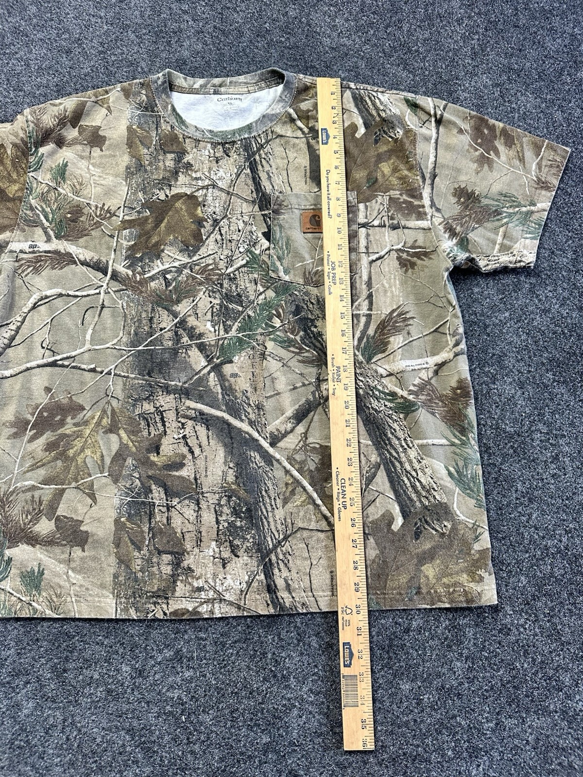 Vintage Carhartt Pocket Tee Real Tree Camo Tee Size XL gallery