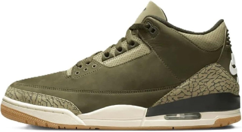 Jordan Air 3 Retro ‘Medium Olive’ (Olive Green) – Olive Green – 12