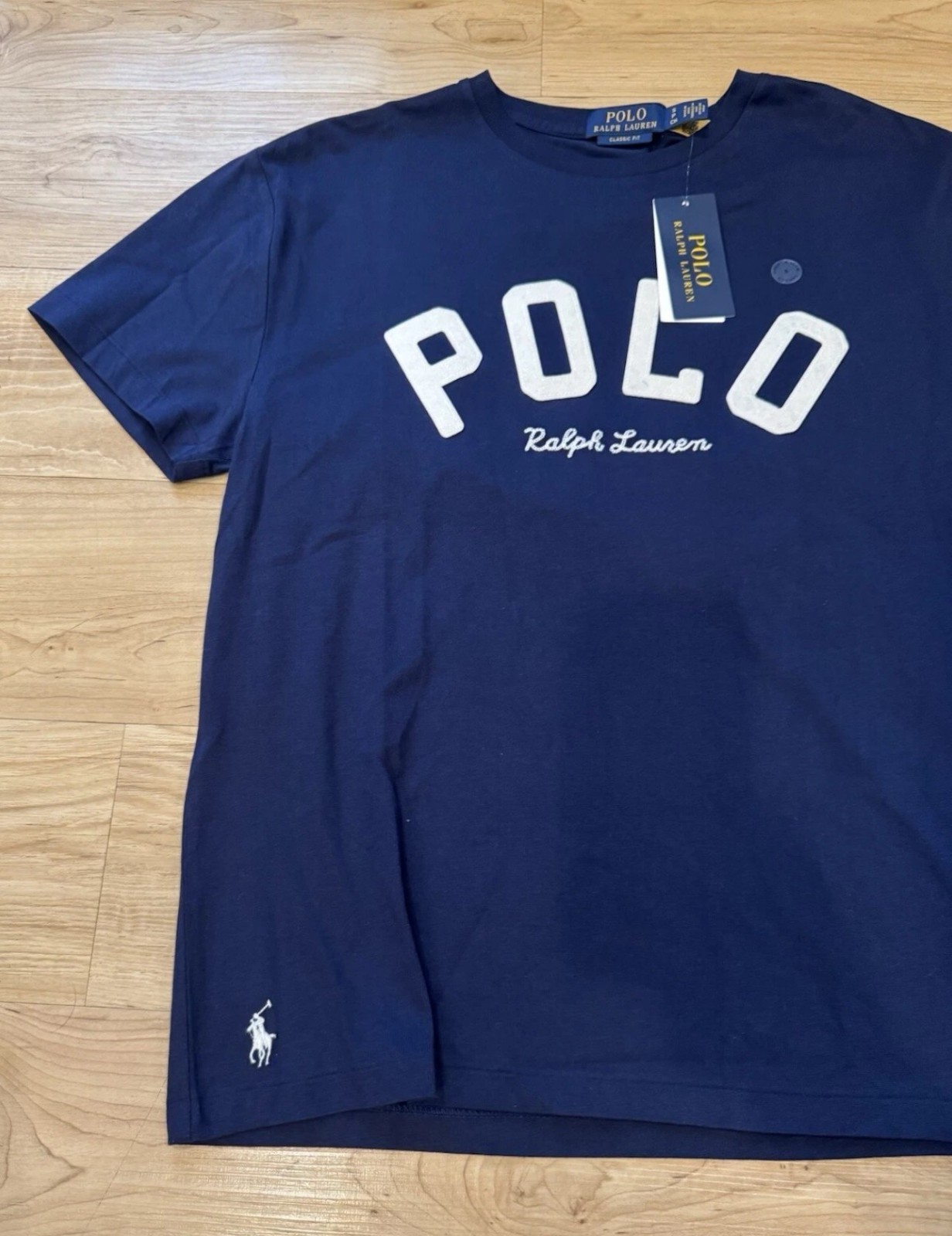 Polo Ralph Lauren Men’s Classic Fit Stitched Logo Pony T-Shirt Navy Blue S-XL gallery