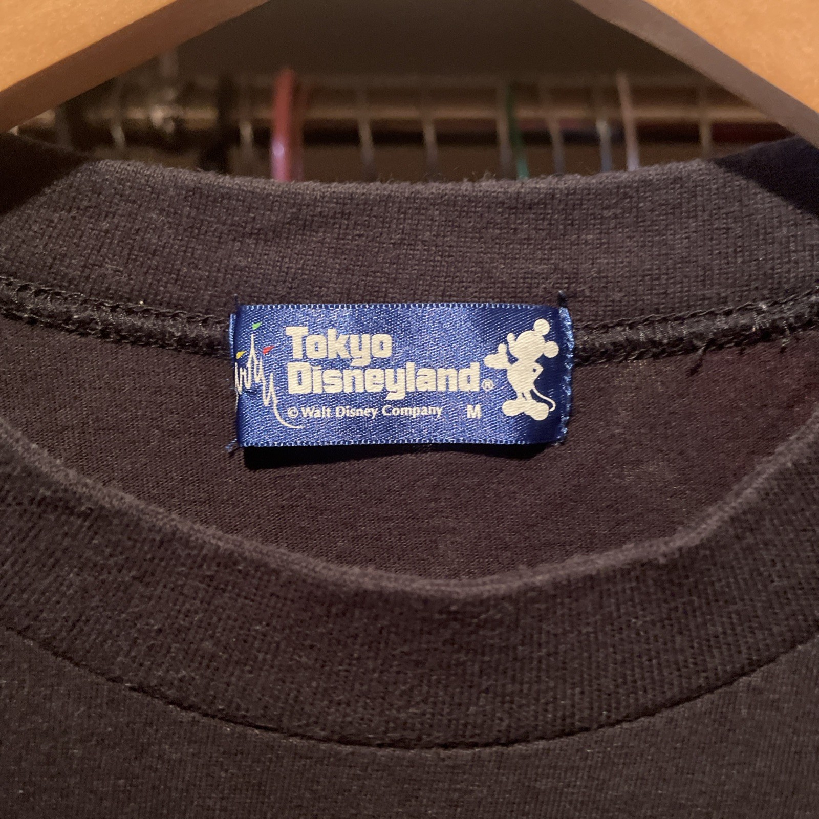 Vintage Tokyo Disneyland Fantillusion Mickey T Shirt Black Single Stitch Size M gallery
