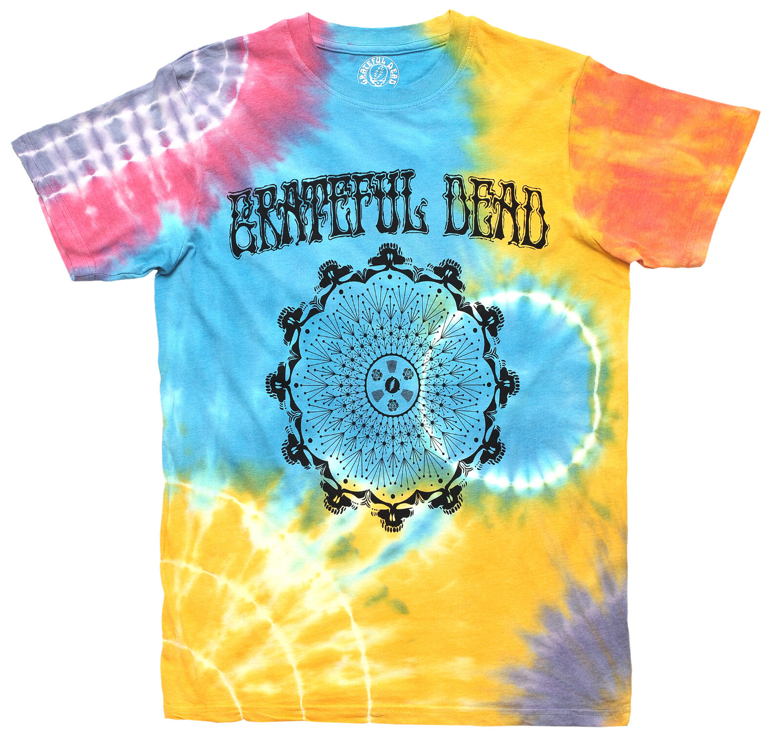 Official Grateful Dead T Shirt 1977 Tour Multicoloured Tie Dye New S M XL gallery