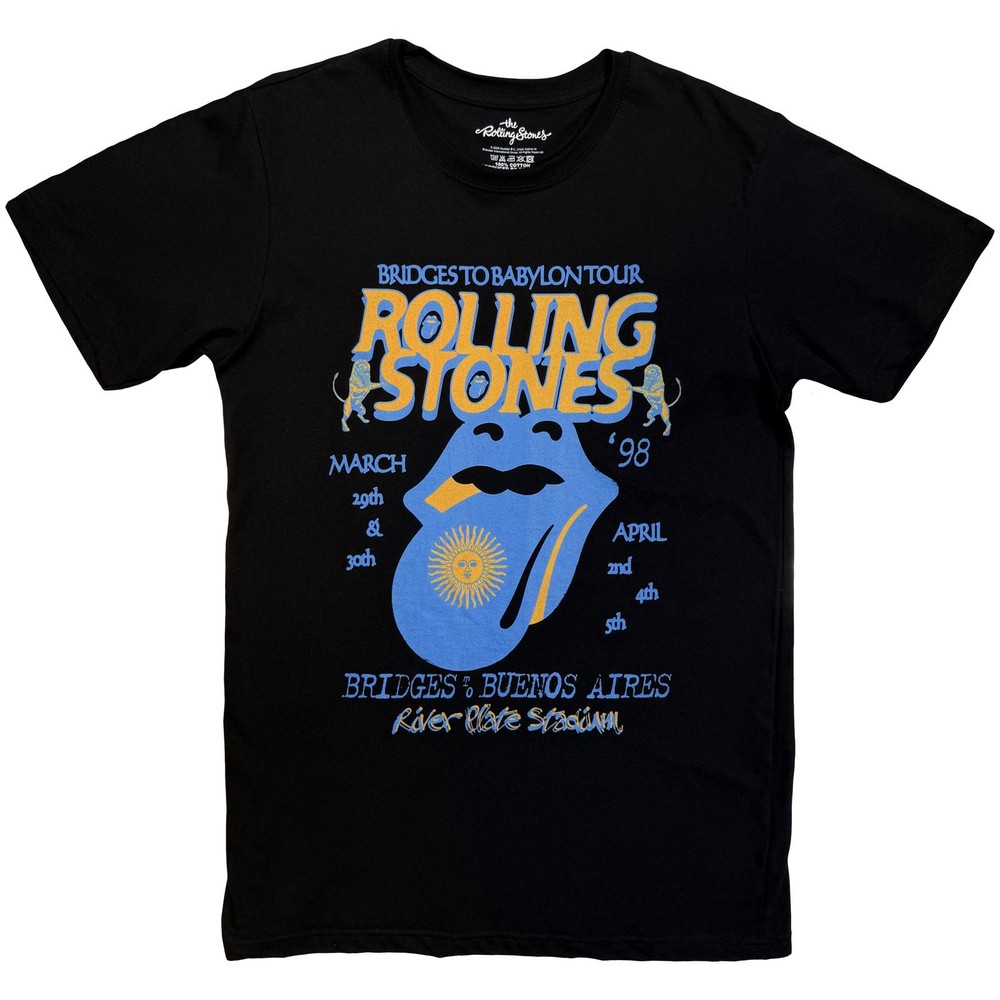 The Rolling Stones River Plate Stadium Official T-Shirt Mens