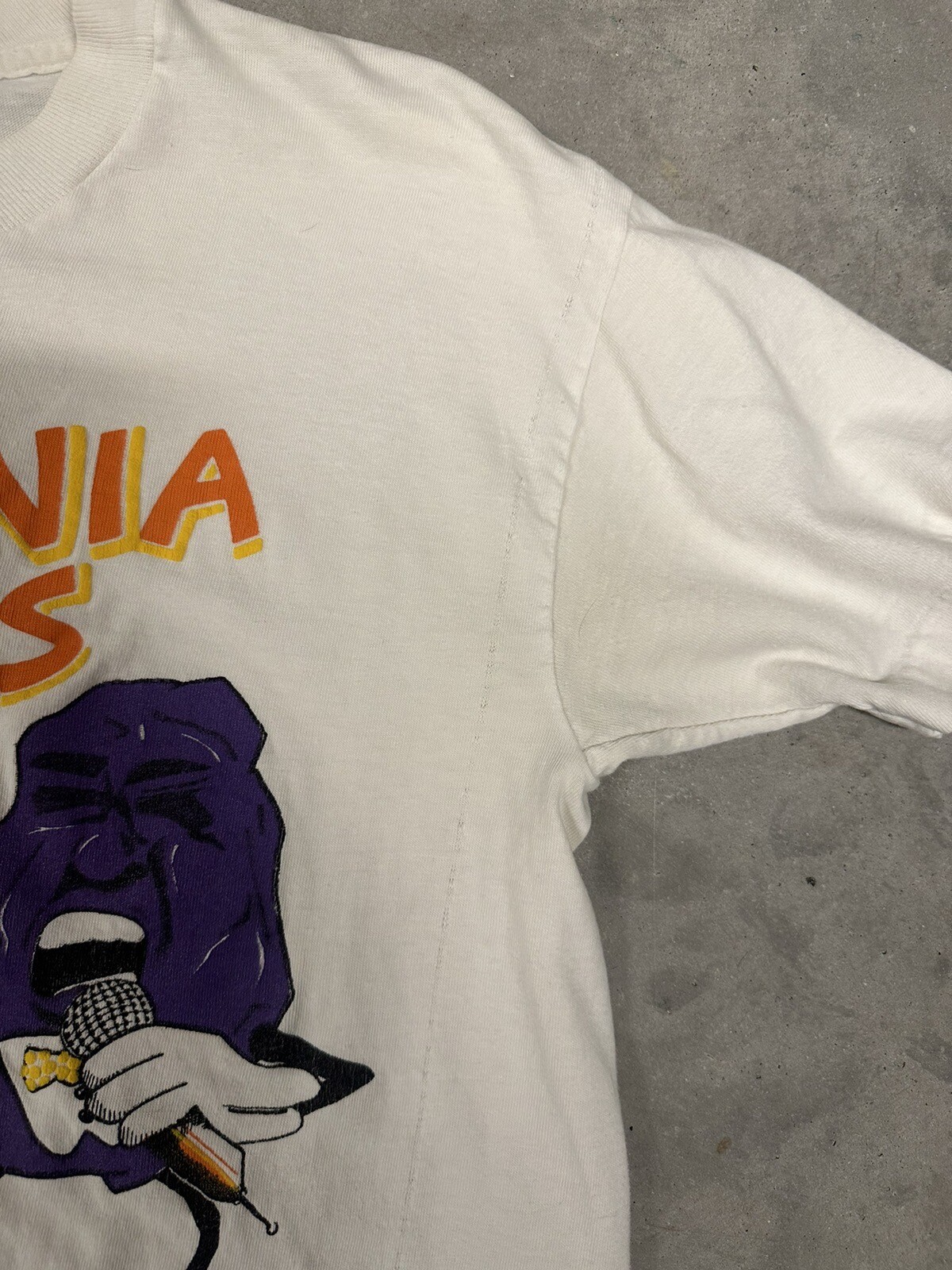 VTG 80s California Raisins Shirt Size M “I Heard It Through The Grapevine” gallery