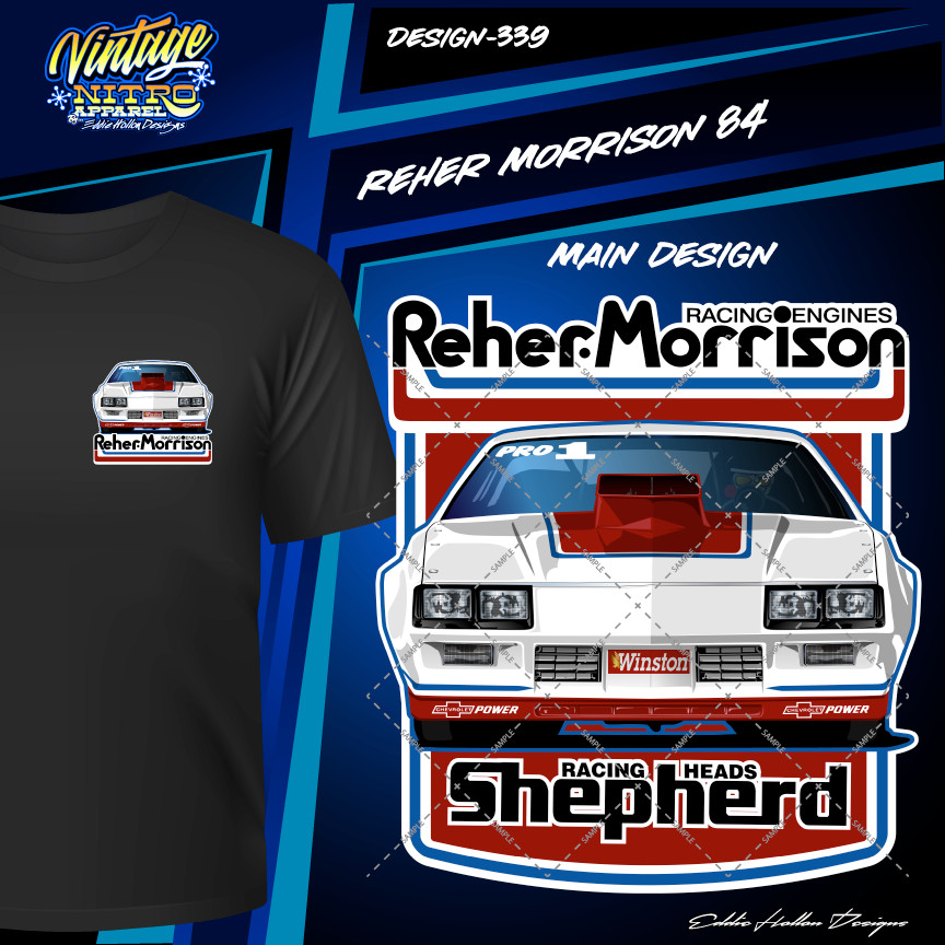 Reher Morrison 1984 Pro Stock Camaro (339) T-Shirt gallery
