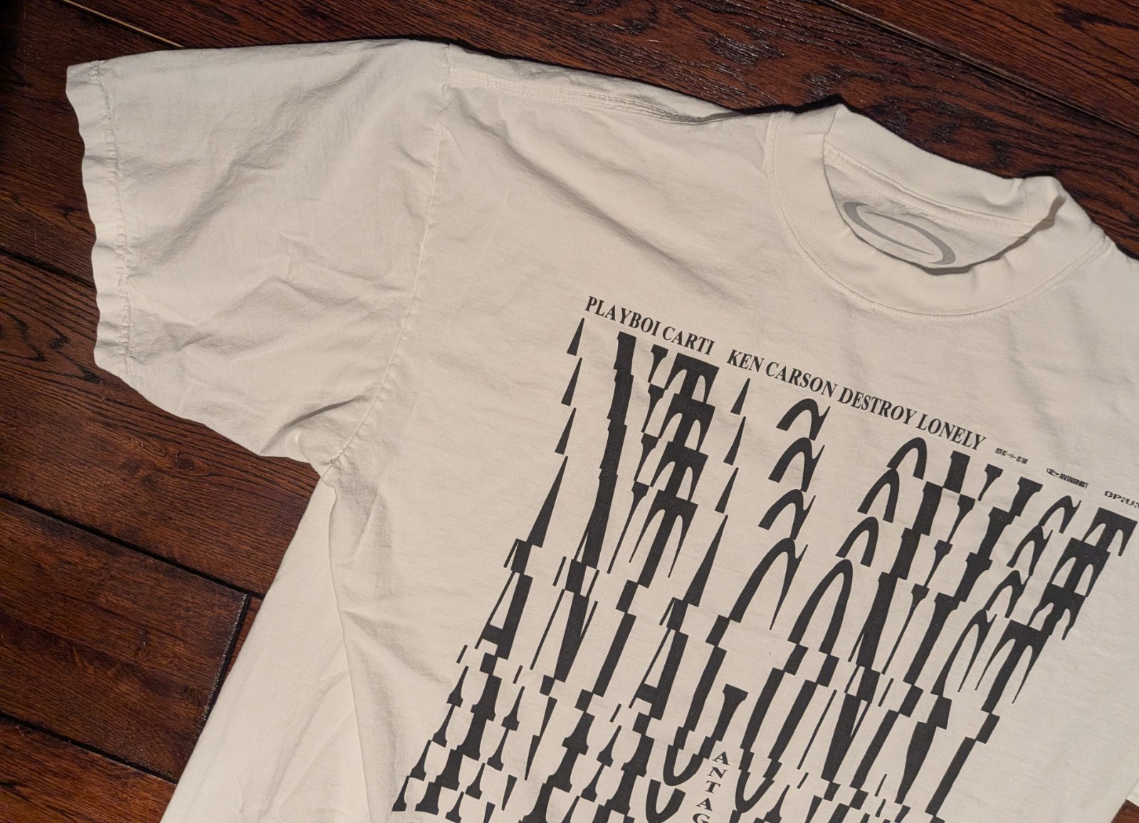 PLAYBOI CARTI Antagonist Tour 2025 Opium Oversized T-Shirt in White Size XL gallery
