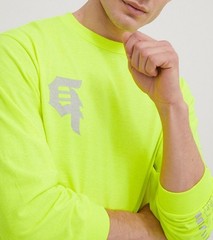 NWT Men’s Primitive Skateboarding Dirty P Hi-Vis Green Long Sleeve Shirt Size L