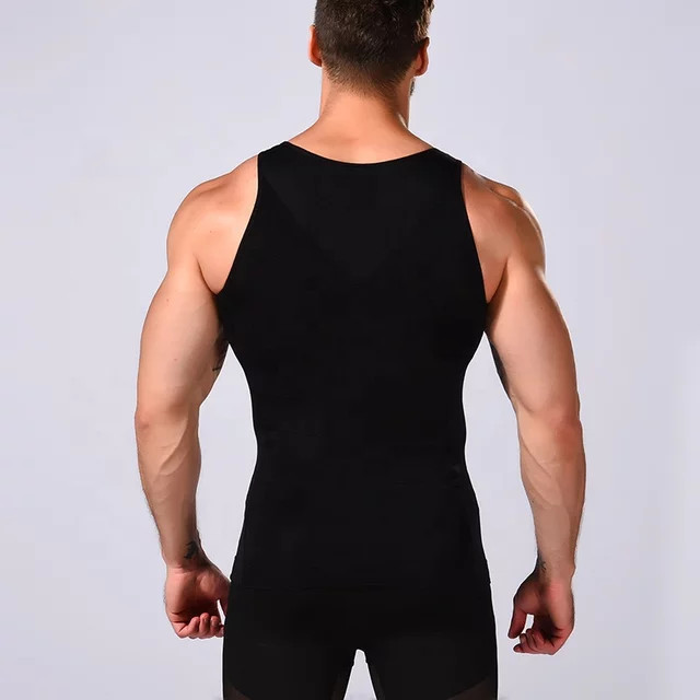 Men's Slimming Body Shaper Vest Abs Abdomen Compression Workout Tank Tops... gallery