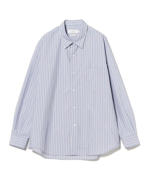 (ASK availability First) BEAMS polyester broadcloth regular collar shirt NEW gallery