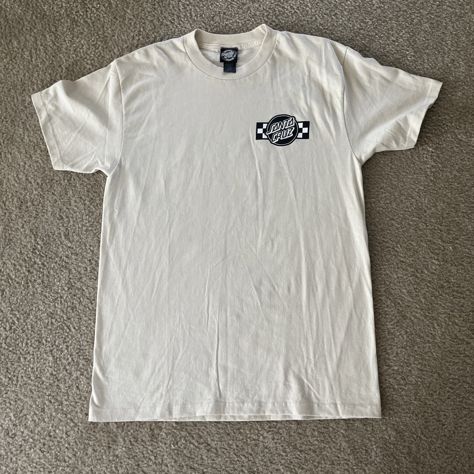 Santa Cruz Skateboards Men’s Cream T Shirt Size M