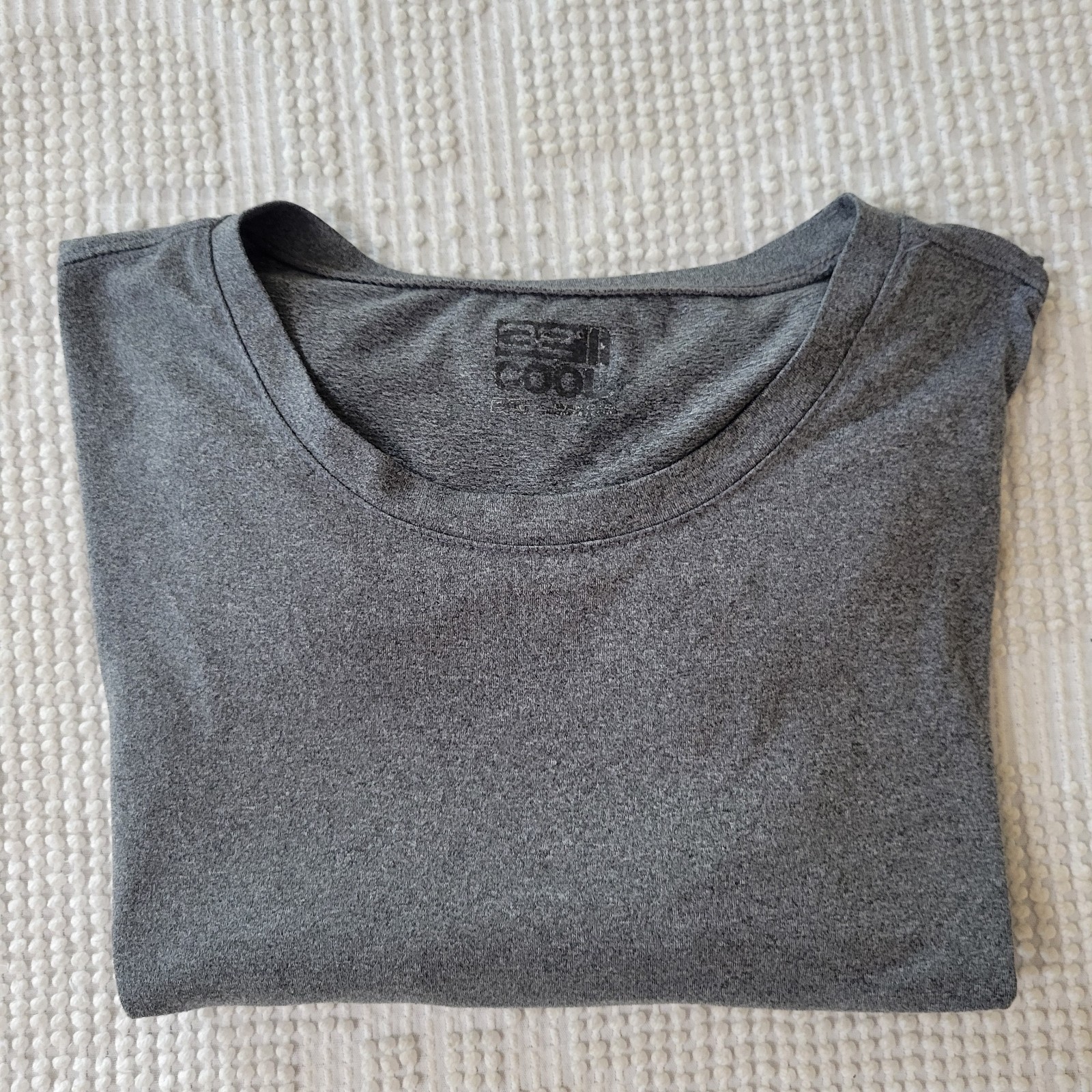 32 Degrees Cool T-Shirt Men’s Gray Athletic Solid Active Short Sleeve size M