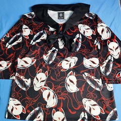 Drug Honey Pullover Blouse Anime Japanese Mask Womens SEE Measurements For Size
