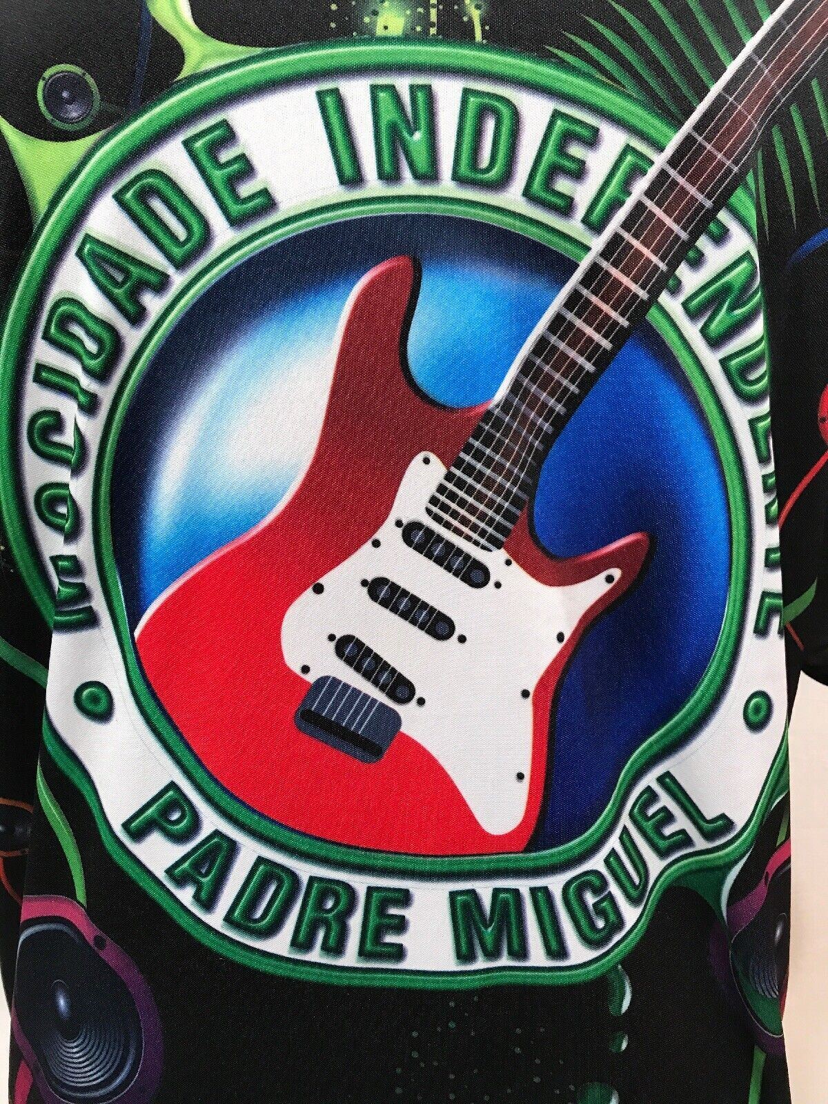 Rock Carnival in Rio Brazil Samba Bicycle Shirt Eu Vou de Mocidade Carnaval XL gallery