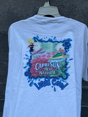 VTG Capri Sun Liquid Cool Promo Graphic Short Sleeve T Shirt White – Large