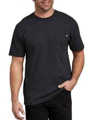 Genuine DICKIES® men’s heavyweight short sleeve black t-shirt BRAND NEW!