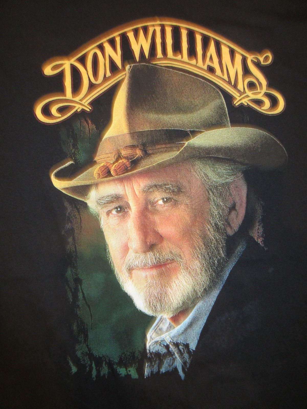 Vintage Don Williams The Gentle Giant Tour Country Music cotton T Shirt Size XL gallery