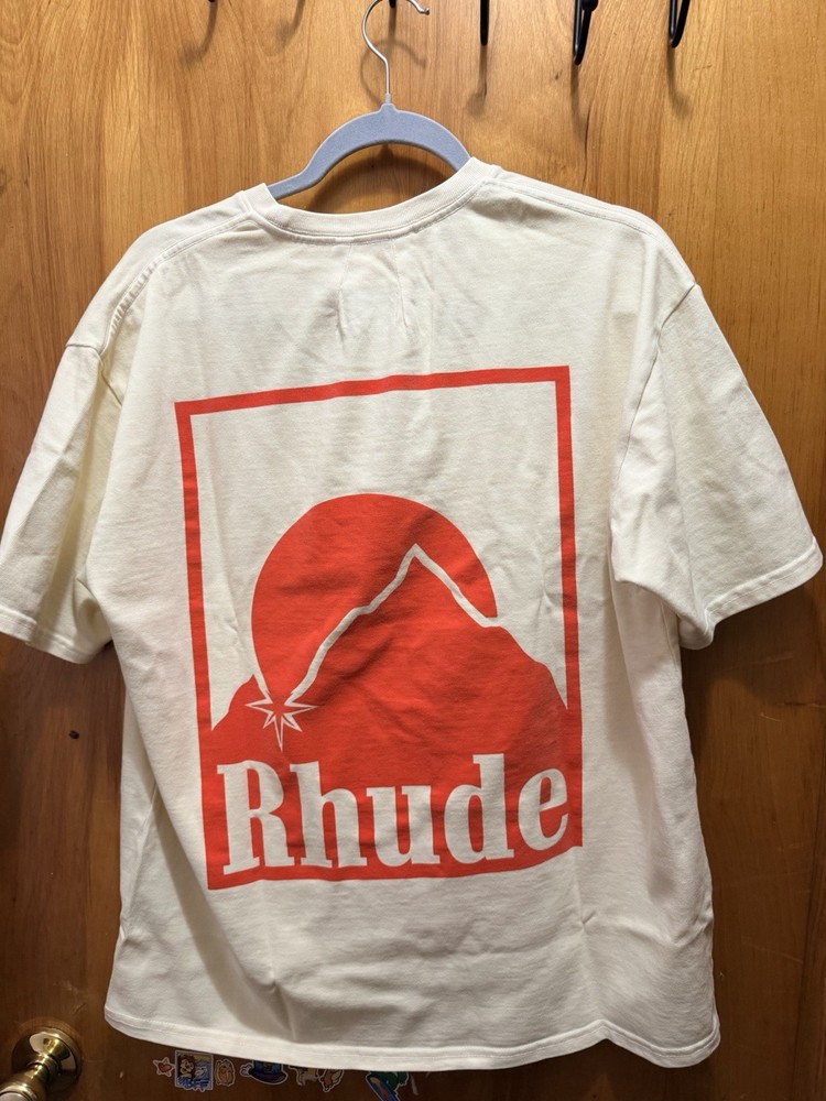 Rhude Moonlight Badge Tee Logo Graphic Crew Neck Short Sleeve T-Shirt Men M