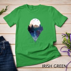 Funny Geometric Mountain Abstract Geometry Outdoor Gifts T-Shirt Unisex T-shirt