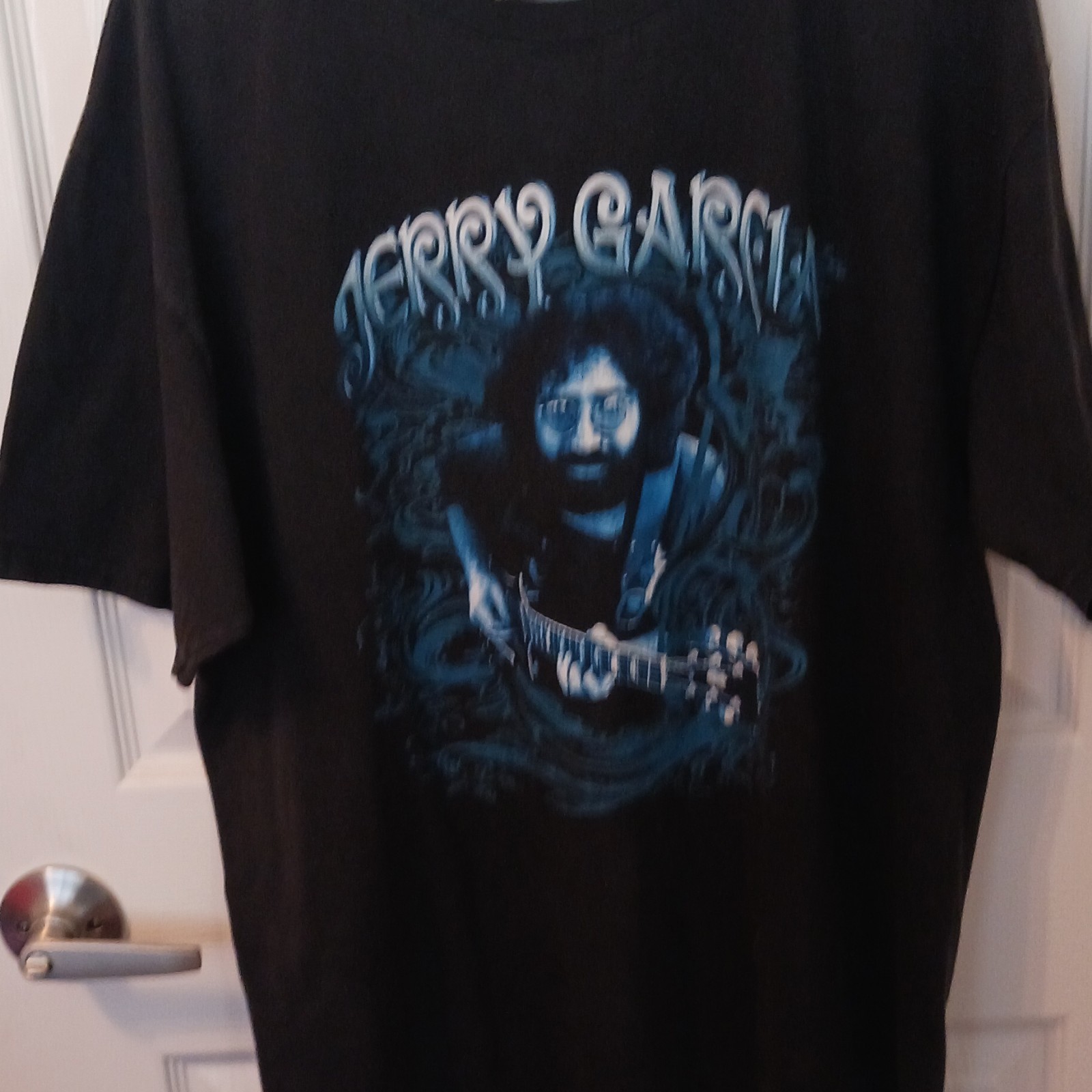 Winterland Jerry Garcia Grateful Dead Black W Blue Graphic Tee Crew Neck XL gallery