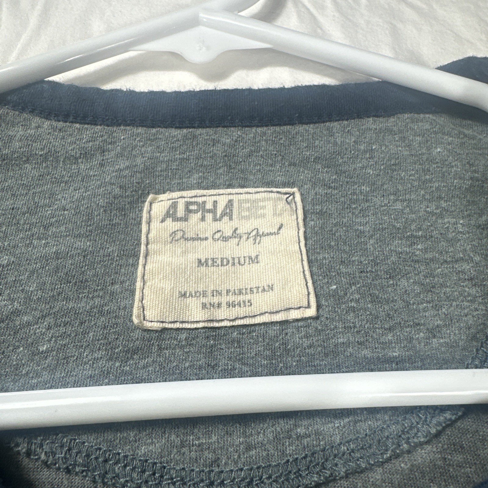 Grey And Blue Alpha Beta Short Sleeve Shirt Medium gallery