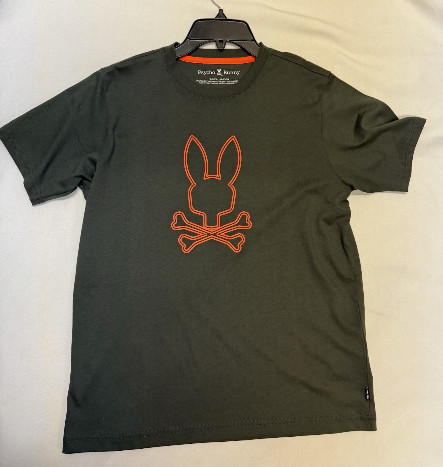 Psycho Bunny KIDS RICHARDSON GRAPHIC TEE Urban Chic Pima Cotton XL 18-20 NEW gallery