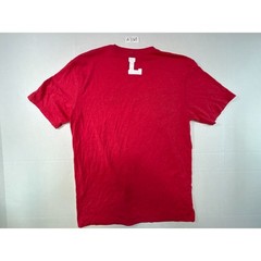 District Perfect Tri Mens M Red Lets Go Big Red Graphic T-Shirt Short Sleeve Tee