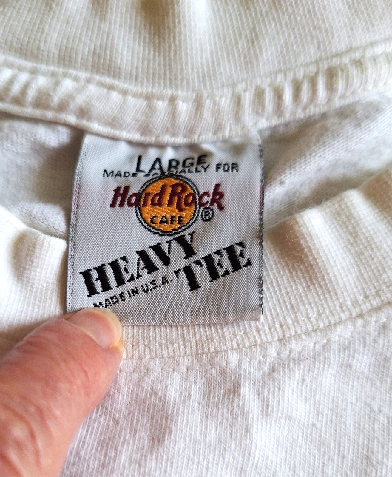 Hard Rock Cafe Orlando White Heavy Tee T Shirt Size L gallery
