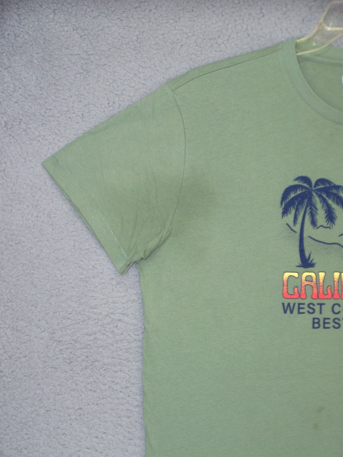 California Shirt Adult Graphic Palm Trees Beach West Coast Cotton Casual Mens gallery