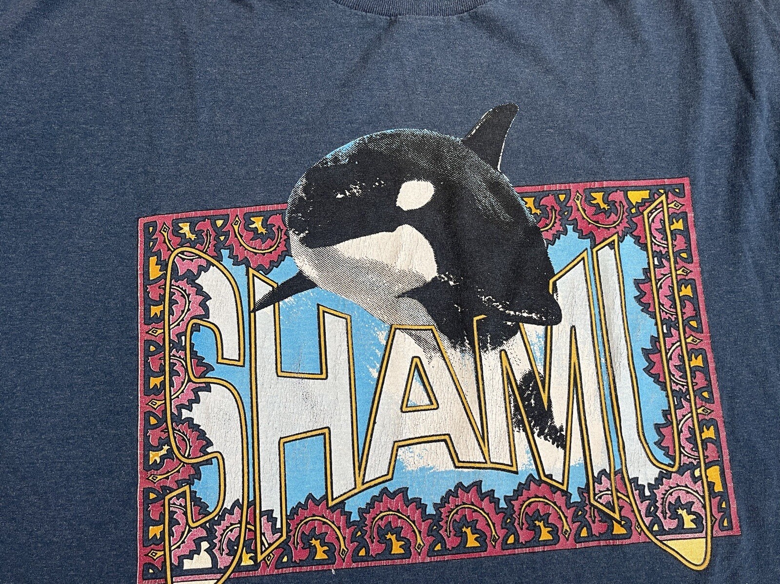 Vintage Shamu T-Shirt Adult XL Short Sleeve Sea World 90s Animal Nature USA gallery