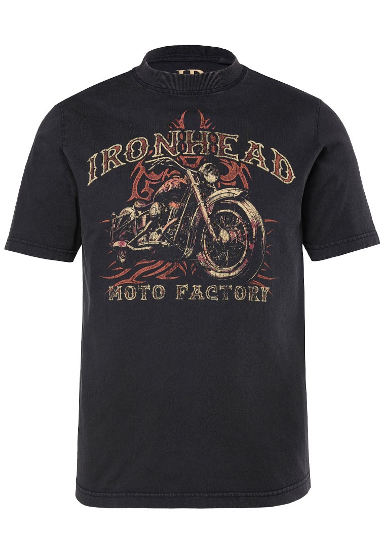 Men's Plus Size T-Shirt Black Cotton Short Sleeve T-Shirt from 3XL to 7 XL gallery