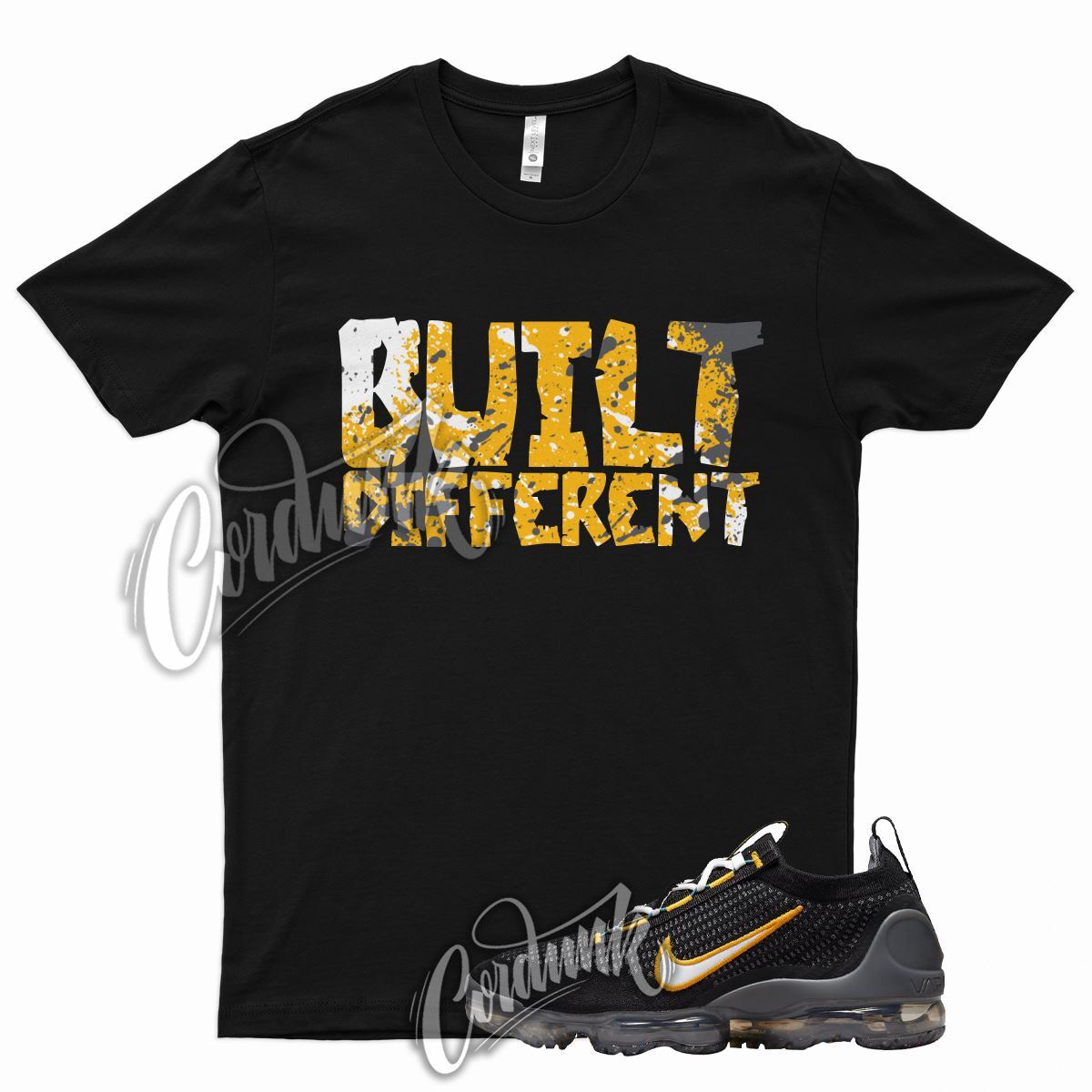 BUILT T Shirt for N Air VaporMax University Gold Dark Grey Charcoal 9 1 Mid 6