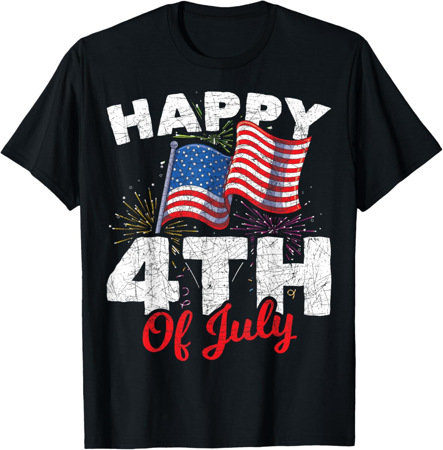 Happy 4th of July Patriotic American US Flag 4th of July T Shirt gallery