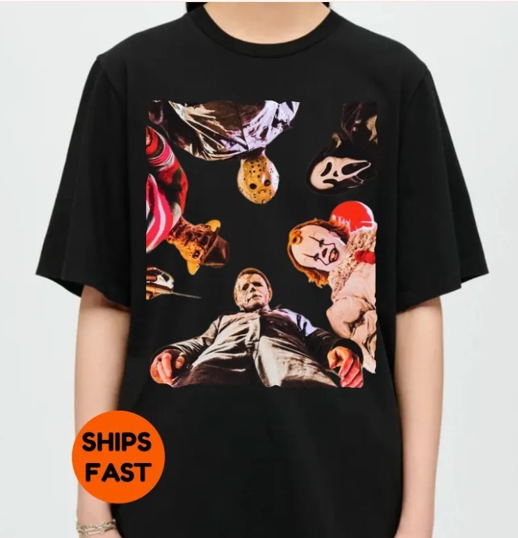Retro Horror Movie Halloween Shirt