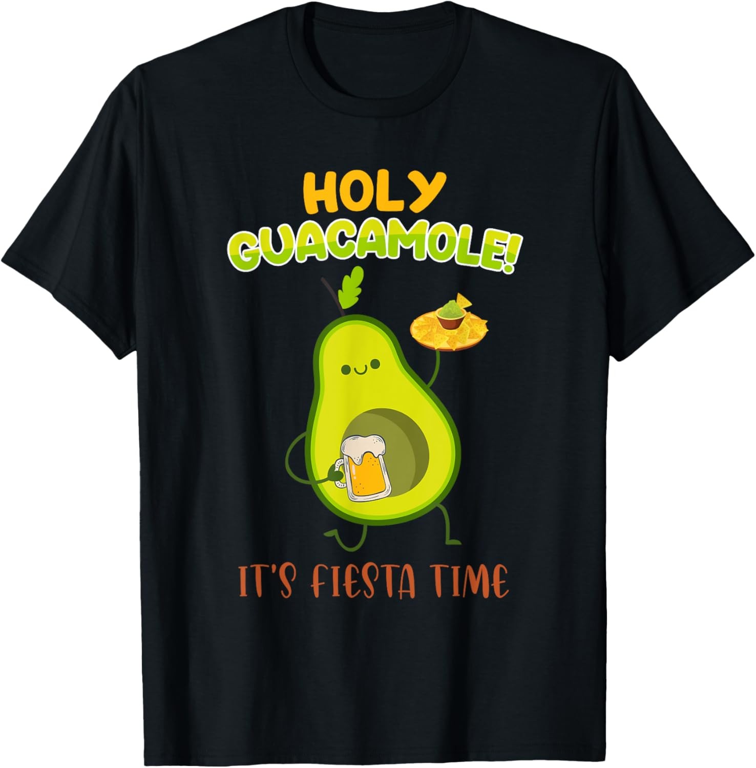 Mexican saying Holy Guacamole Its Fiesta Time Avocado T-Shirt gallery