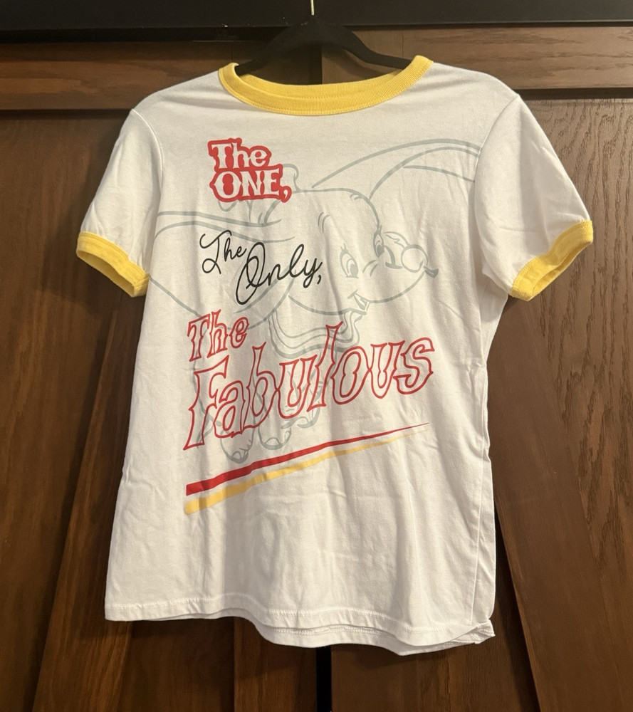 Disney Parks Exclusive Dumbo “The One The Only The Fabulous” T-Shirt Sz M EUC