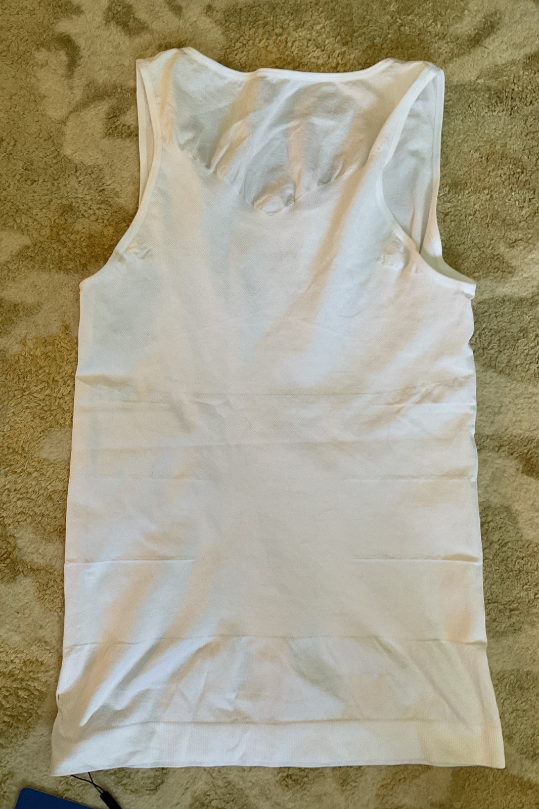 ODOLAND Men's Body Shaper Slimming Tummy Vest Compression Shirt Tank White XXL gallery